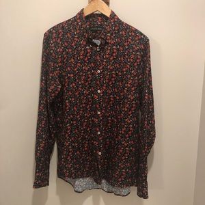 Zara Floral Button Down